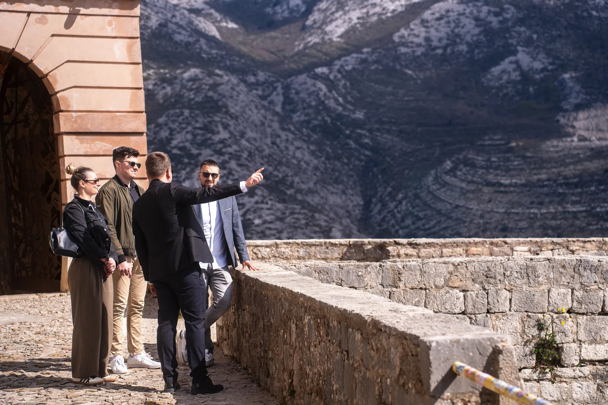 Klis Fortress aerial perspective